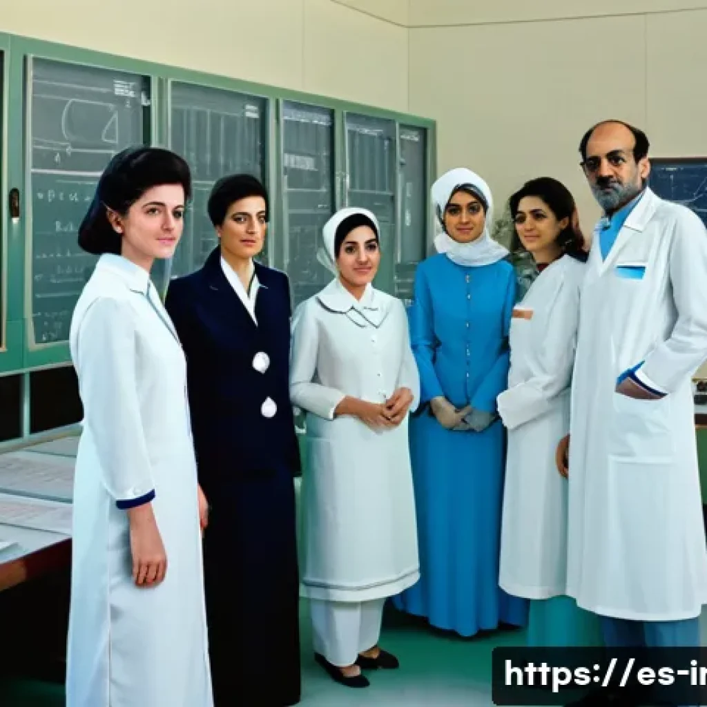 이란 핵 프로그램 - **Prompt:** An optimistic scene from 1950s Tehran, depicting the nascent stages of Iran's "Atoms for...